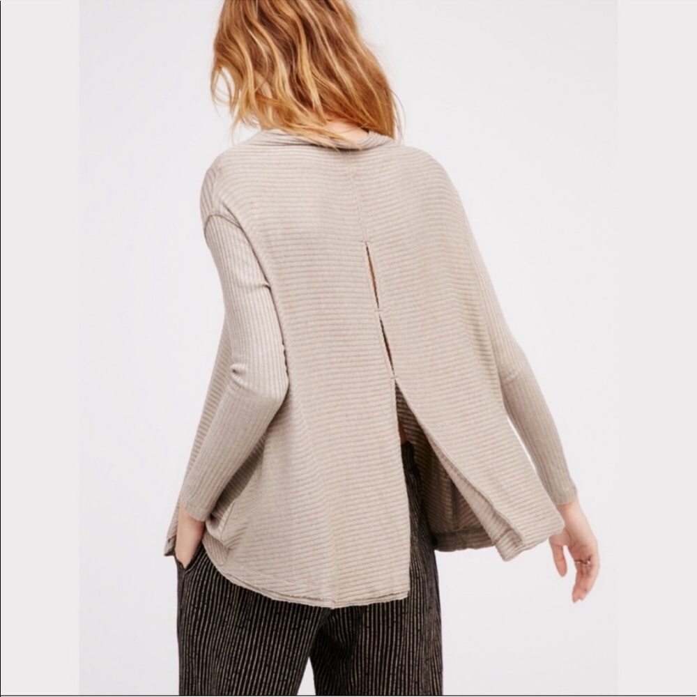 Free people we the rib split back top